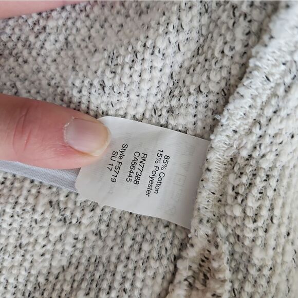 MADEWELL Cozy Gray Open Front Hooded Cardigan Size M - Picture 5 of 6